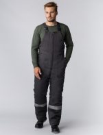Костюм зимний Партнер NEW (Смесовая, 210) п/к, темно-серый/оранжевый — изображение 5