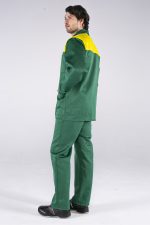 Костюм Стандарт (тк.Смесовая,210) брюки, зеленый/желтый — изображение 5
