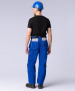 Костюм Союз-Профессионал-1 (тк.Балтекс,240) брюки, васильковый/св.серый/оранжевый — изображение 5