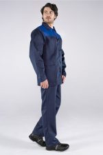 Костюм Стандарт (тк.Смесовая,210) брюки, т.синий/васильковый — изображение 2