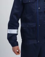 Костюм Нейч-2 СОП с капюшоном (тк.Смесовая,210) п/к, т.синий/васильковый — изображение 4