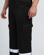 Костюм Нейч-2 СОП с капюшоном (тк.Смесовая,210) п/к, черный/красный — изображение 2