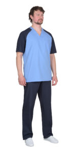 Костюм ИНТЕРН мужской тёмно-синий с голубым — изображение 3