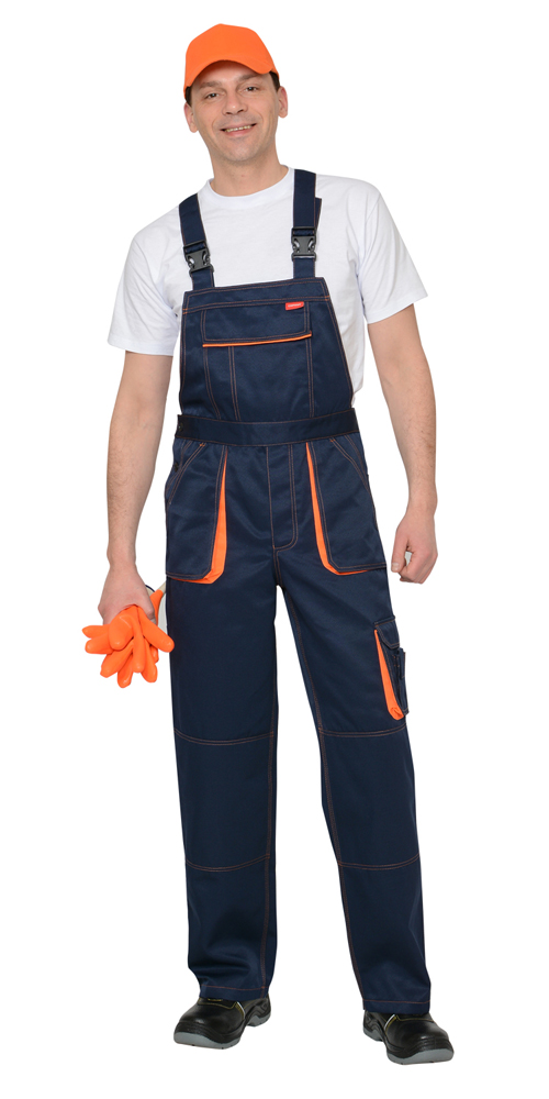 01670.jpg Полукомбинезон КРАУН (CROWN) синий с оранжевым — изображение 1