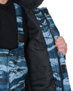 Костюм БЕЗОПАСНОСТЬ зимний: куртка, п/комб. КМФ серый вихрь — изображение 10