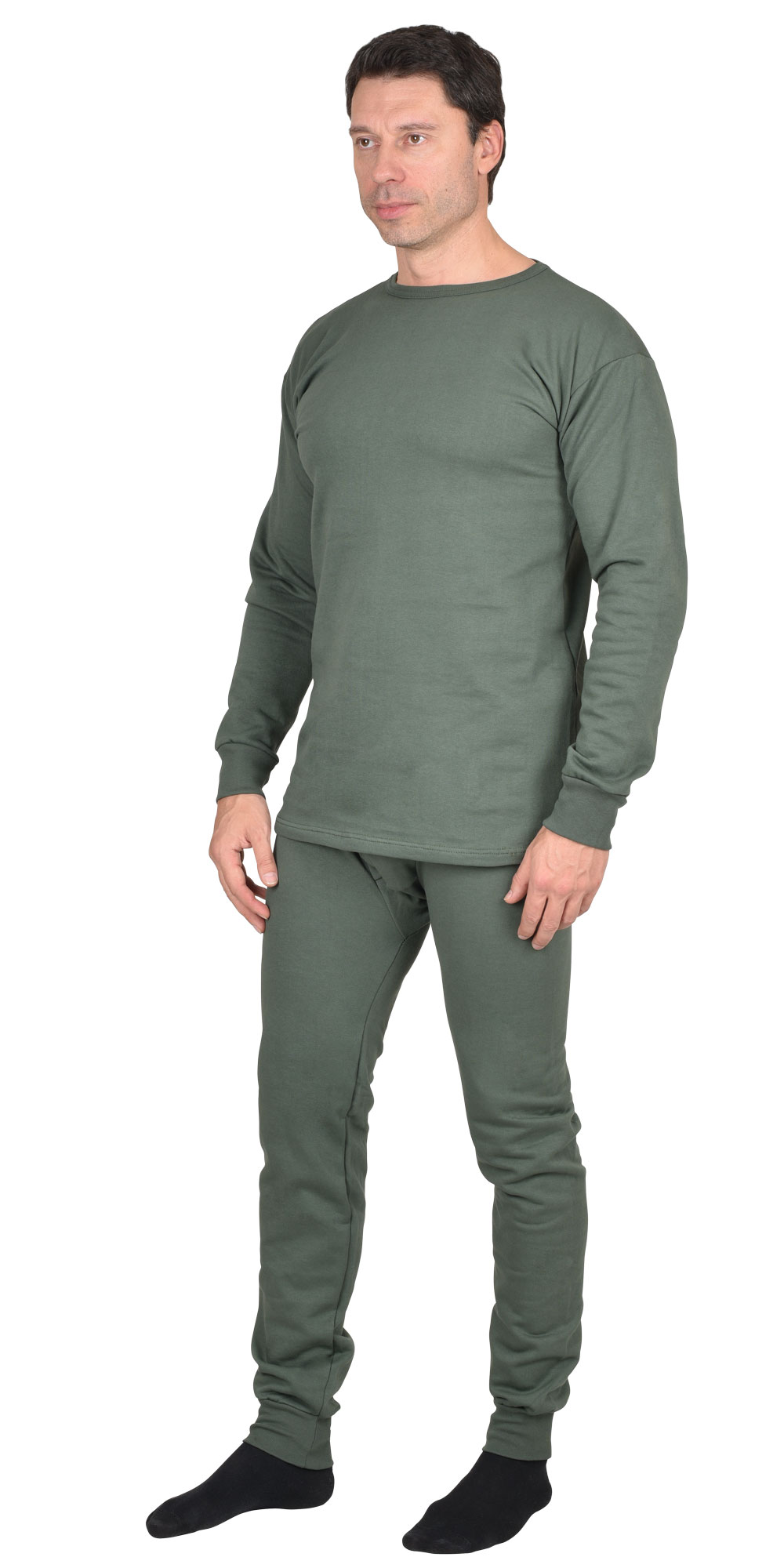 05199.jpg Бельё нательное трикотажное с начёсом (зима),оливковые тона,пл.250 г/кв.м Россия, ГОСТ — изображение 1