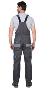 Костюм ДВИН куртка, п/к т.серый со ср.серым и голубой отделкой пл. 275 г/кв.м — изображение 6