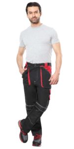 Костюм АГАТ куртка, брюки черный с красным пл. 260 г/кв.м. ВО отделка — изображение 4