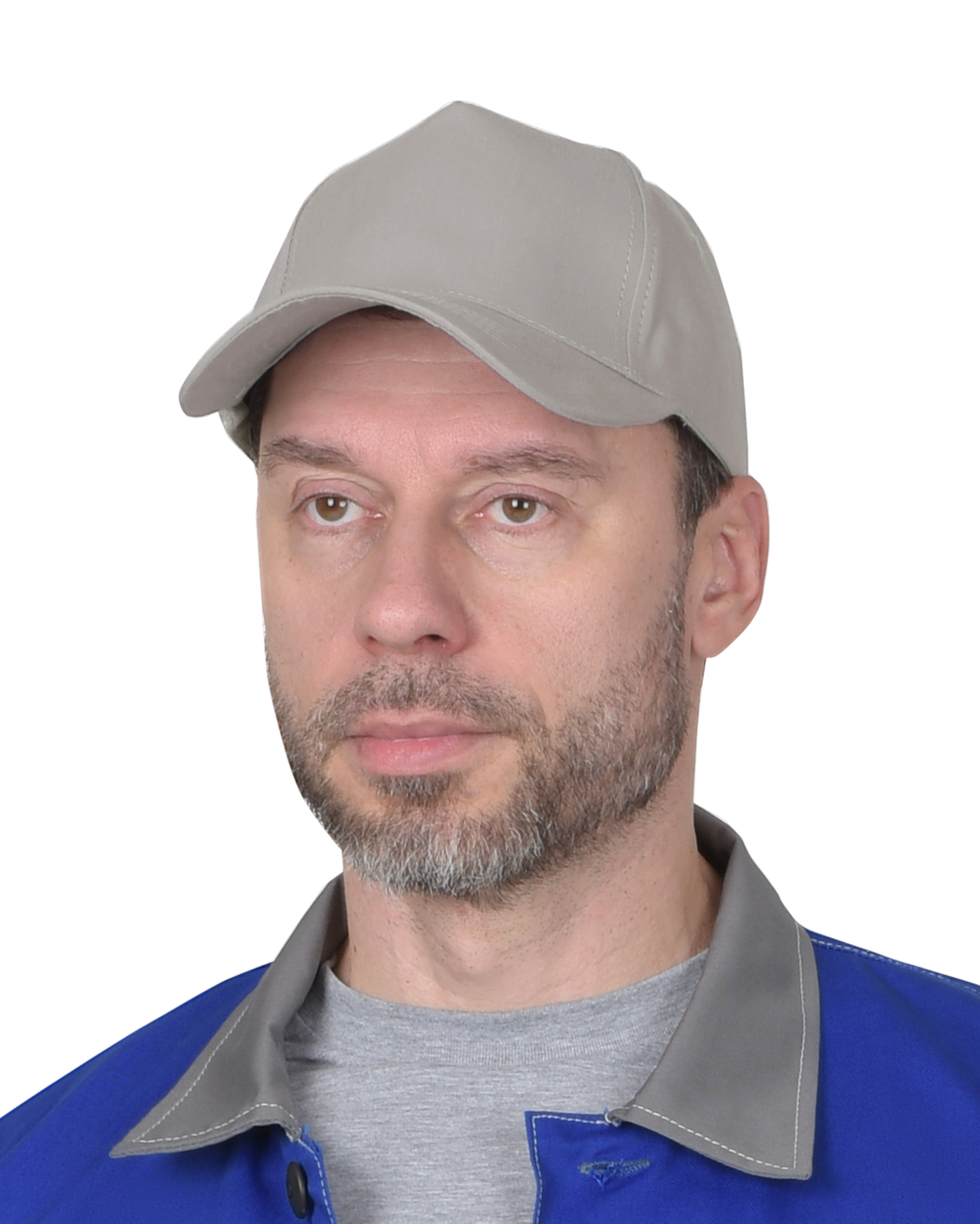 49395.jpg Кепка-бейсболка св.серая (пакет по 50 шт.,в упаковке 200 шт.) — изображение 1